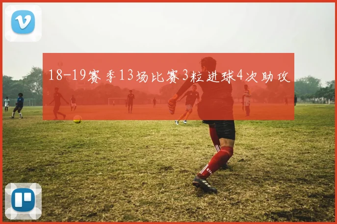 18-19赛季13场比赛3粒进球4次助攻